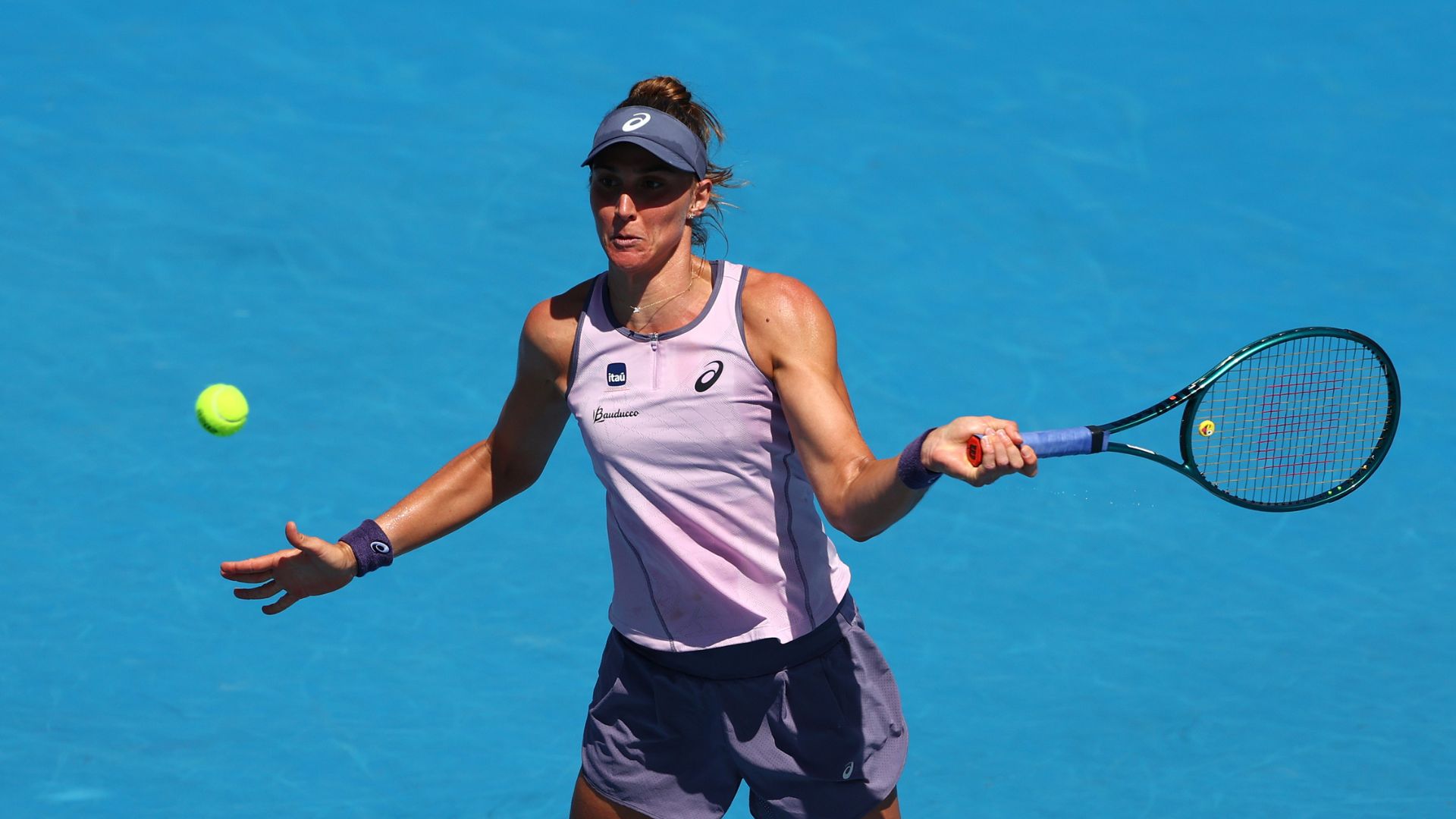 Bia Haddad em ação no Madrid Open