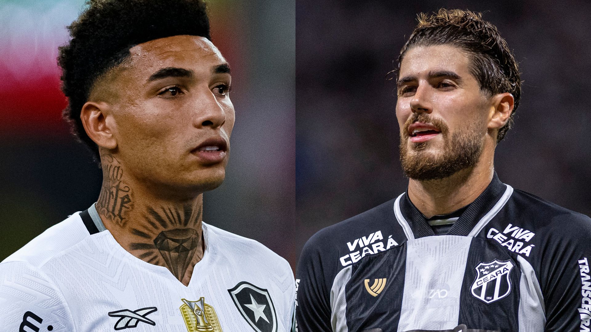 Equipes de Botafogo e Ceará em Campo