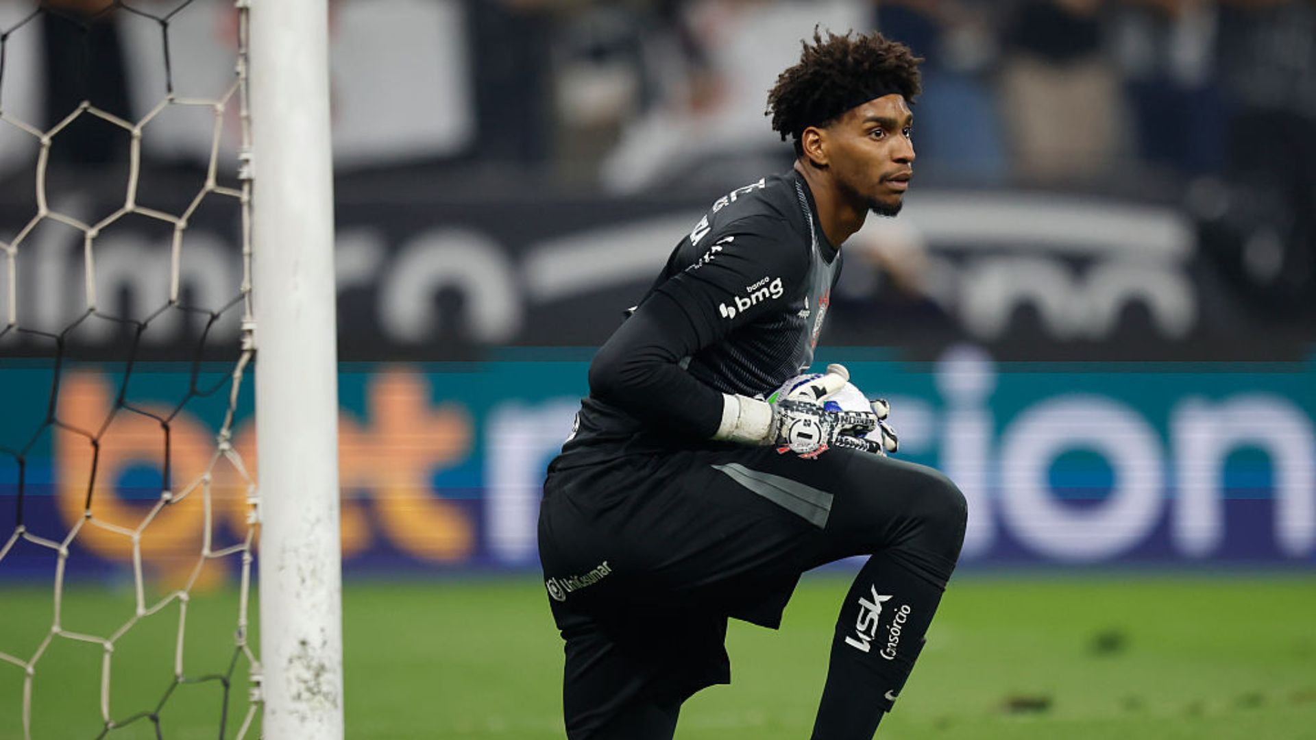 Jogadores do Corinthians em partida da Copa Sul-Americana