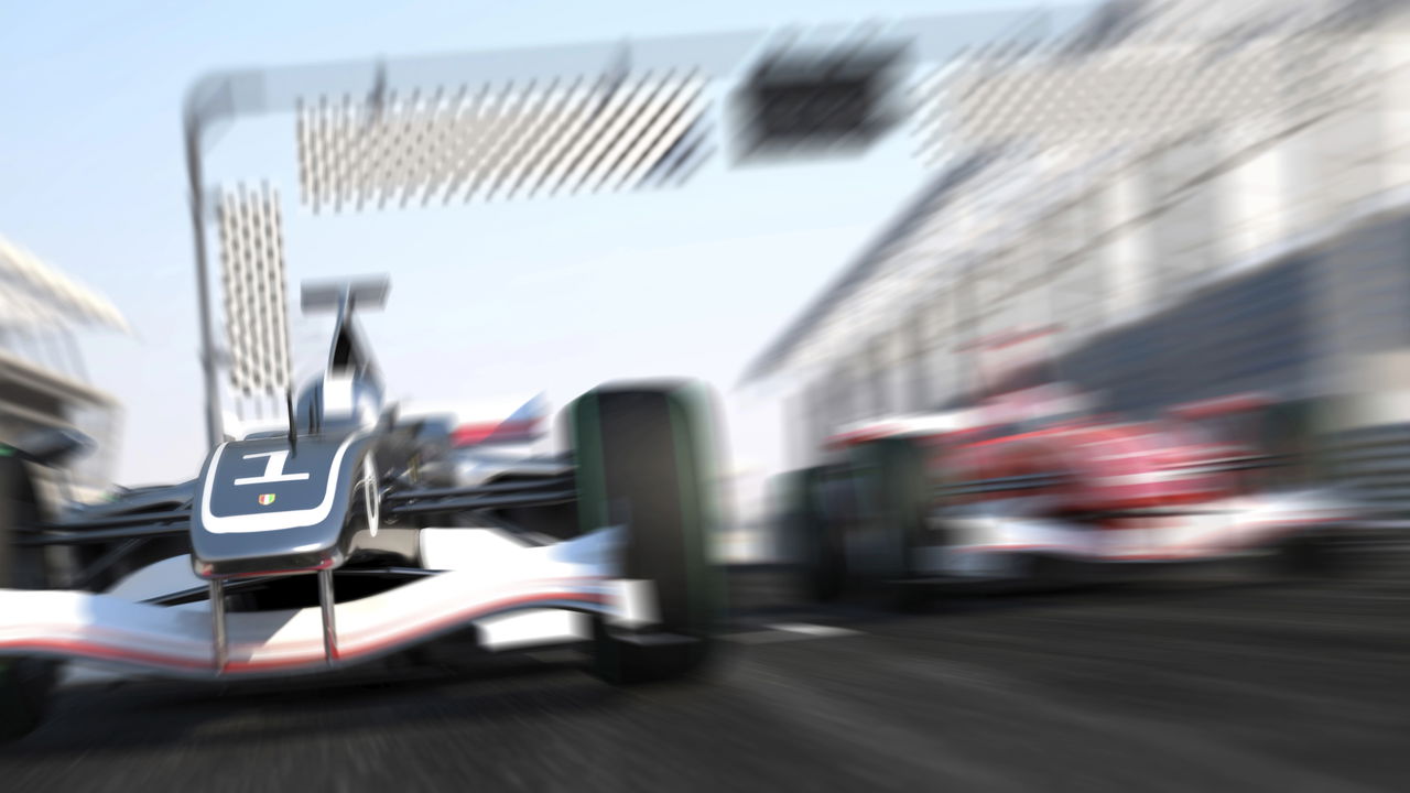 Pilotos em alta velocidade no Circuito Internacional de Xangai