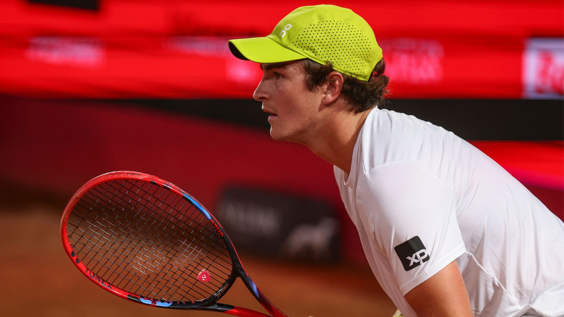 João Fonseca enfrentando Fabian Marozsan no ATP de Roma 2025