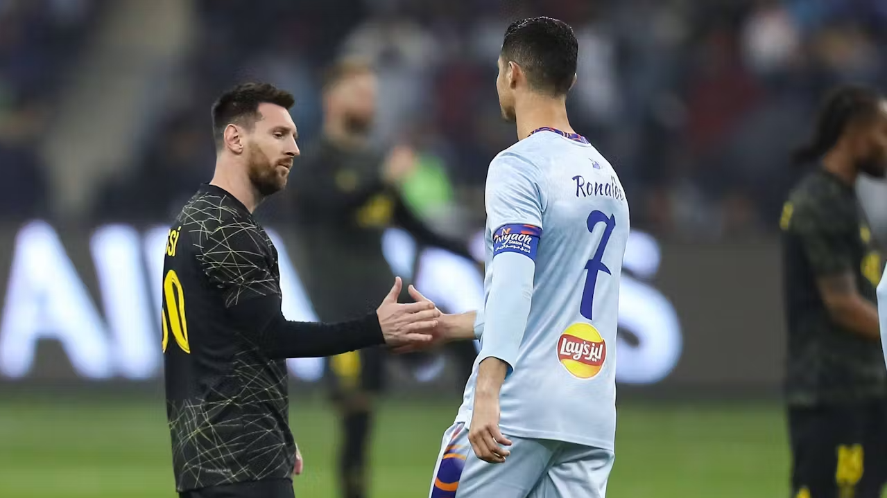 Leo Messi comemorando um gol na LaLiga