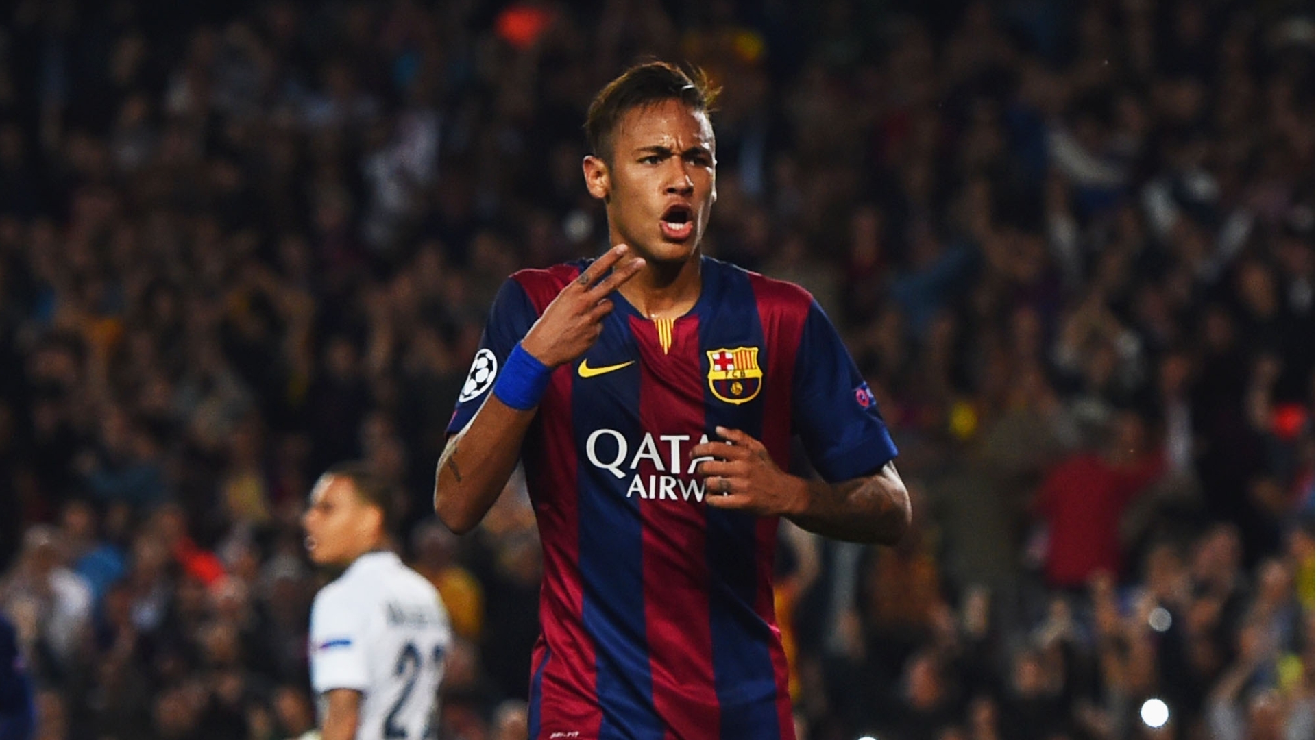 Neymar em campo pelo Santos