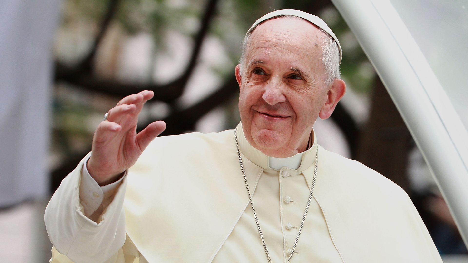 Estádio homenageando Papa Francisco