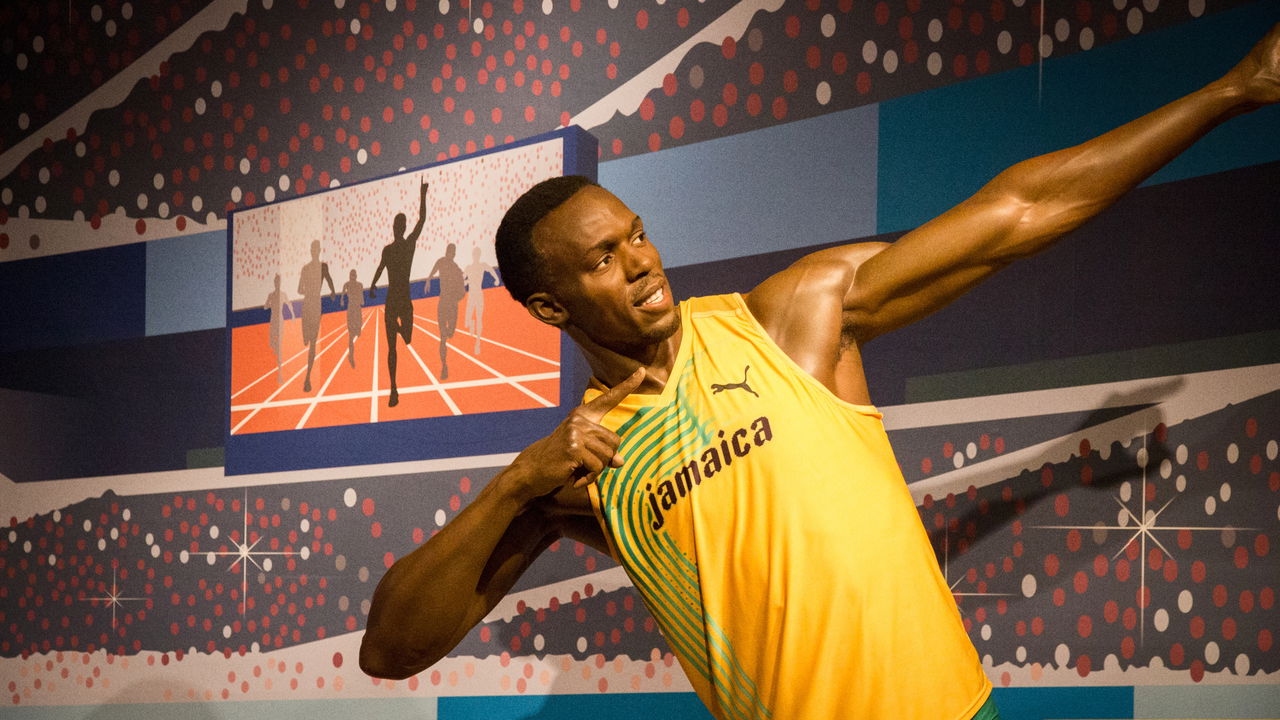 Usain Bolt quebrando recordes nos 100 metros rasos